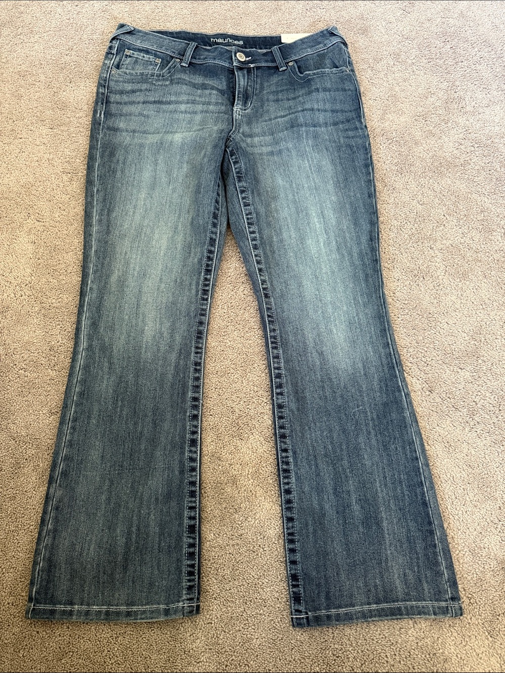 Maurices Women's Faded Blue slim boot cut